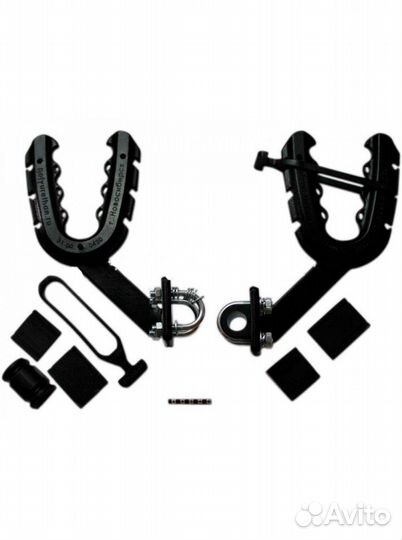 Крепление бура на снегоходе
