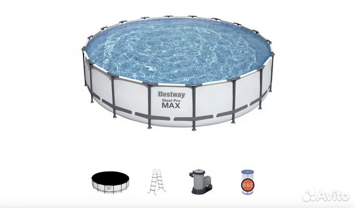 Каркасный бассейн Bestway Steel Pro Max 427x107 см