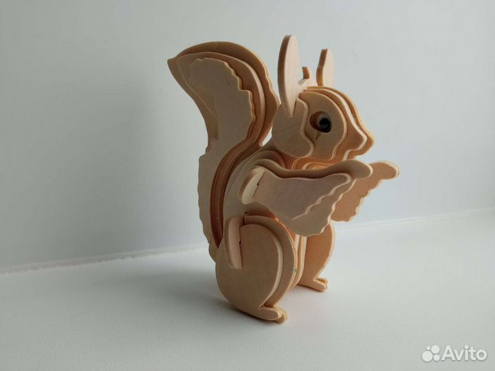 3 D пазлы пакетом: белка и кошки