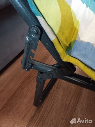 Раскладушка детская с матрасом, б/у