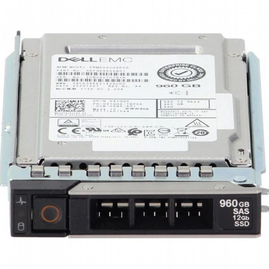 [400-ATLR] Жесткий Диск Dell 960gb Sas 2,5" Ssd 400-Atlr