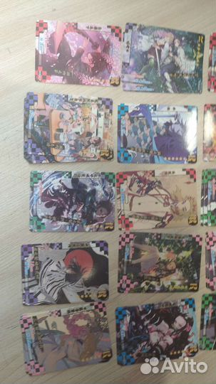 Карточки по аниме клинок рассекающий демонов