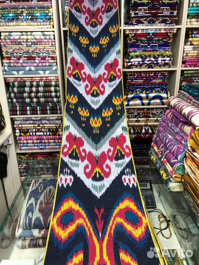Узбекский шелк. Икат, адрас. N020