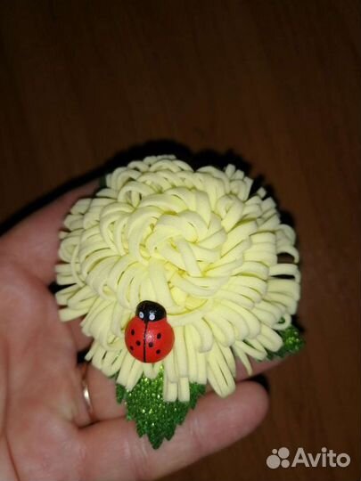 Бантики для волос из фоамирана с блёстками