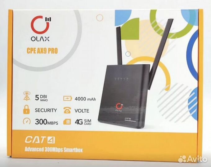 Роутер 4G olax AX9 PRO Cat.4