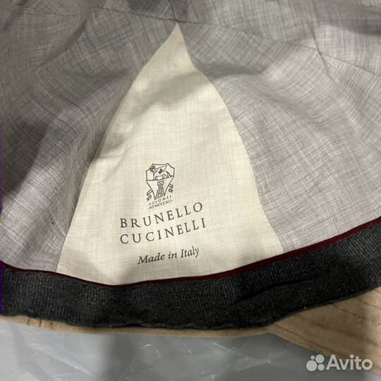 Brunello cucinelli новая замшевая кепка / М