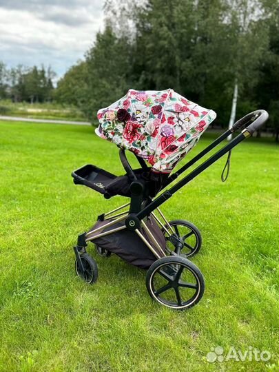 Cybex Priam Spring Blossom 3 с зимним конвертом