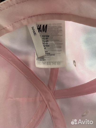 Кепка для девочки на 3-5 лет h&m