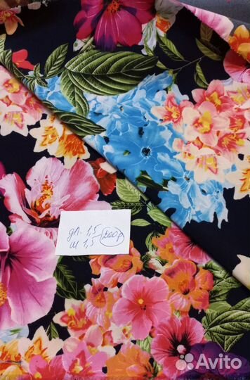 Ткань отрезы разные