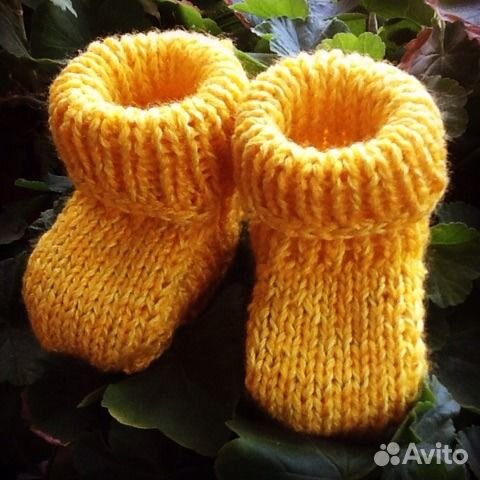 Пинетки, носочки, тапочки вязаные. Новые