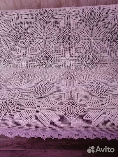 Покрывало вязаное крючком