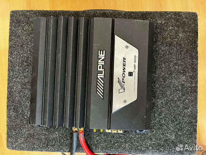 Сабвуфера Molot ural с усилителем Alpine MRP-M350