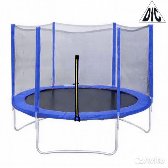 Батут DFC trampoline fitness 12FT-TR-B с сеткой