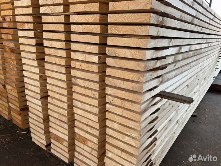 Доска обрезная 25х100х6000мм 1 сорт ГОСТ