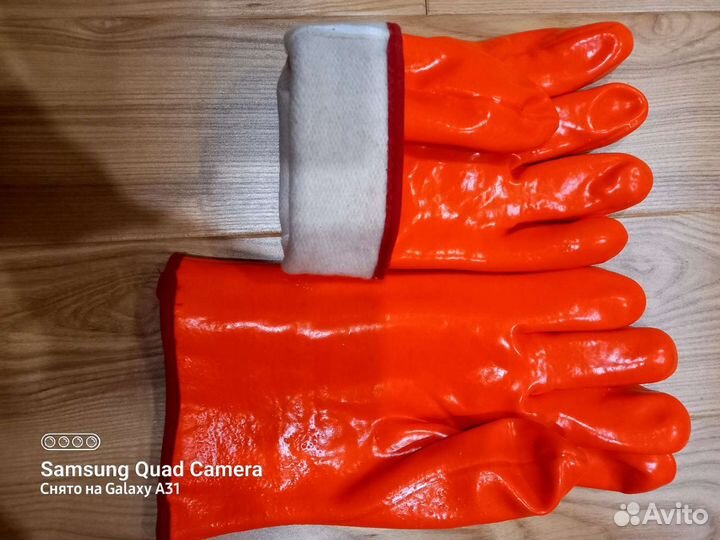 Перчатки прорезиненные, утеплённые