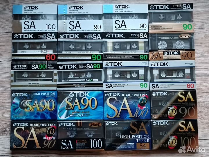 Аудиокассеты новые запечатанные TDK