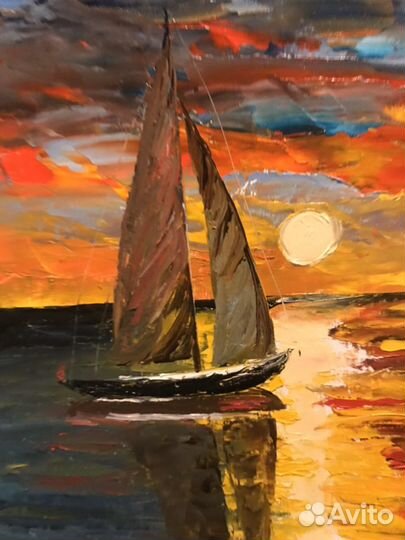 Парус на закате