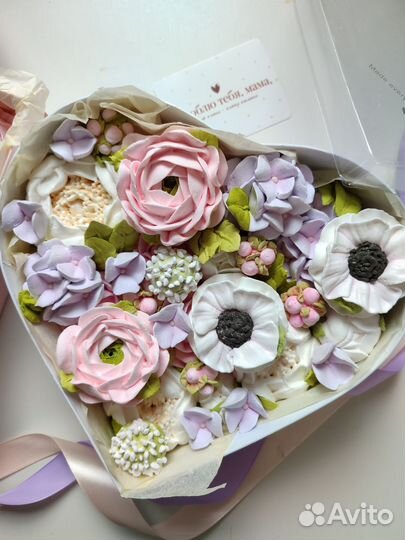 Съедобный букетик из Зефира