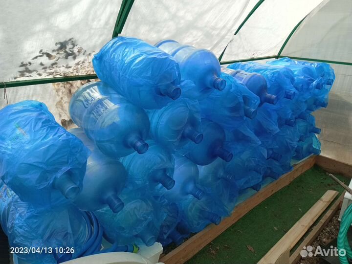 Бутыль 19 литров бу без ручки