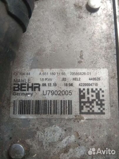 Теплообменник Mercedes-Benz A6511801165