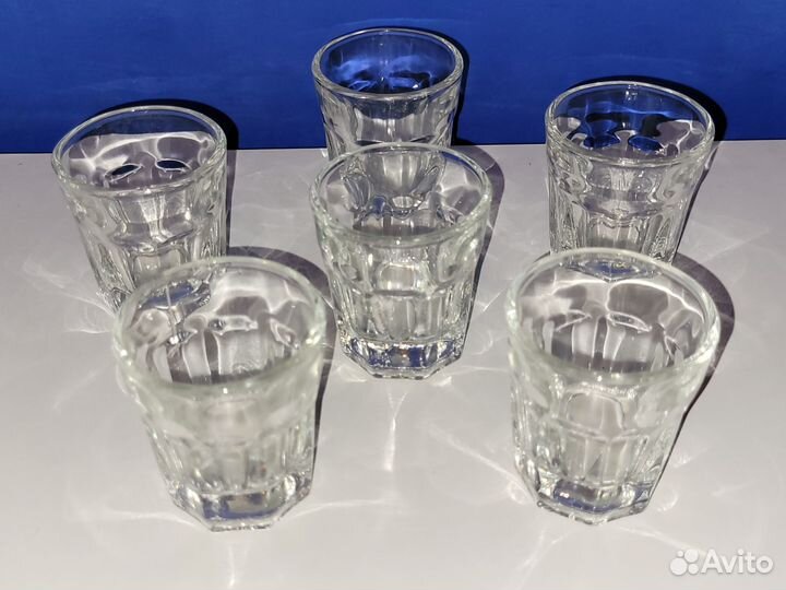 Стопка в виде граненых стаканов (6шт)