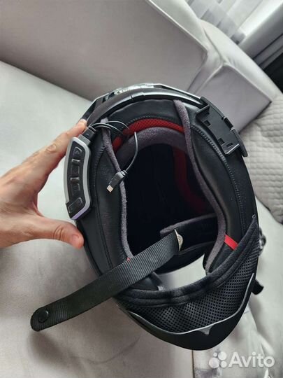 Шлем shoei x spirit 3, гарнитура cardo, фотохром