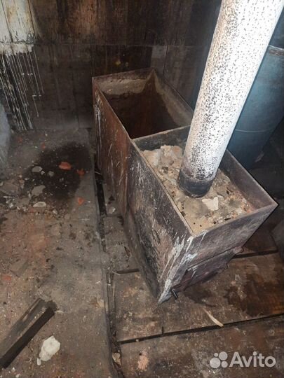 Печь для бани с баком