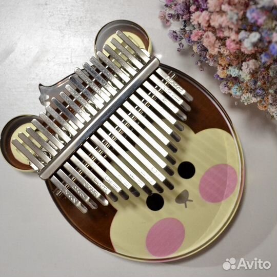 Калимба 17 нот новая для детей комплект + футляр
