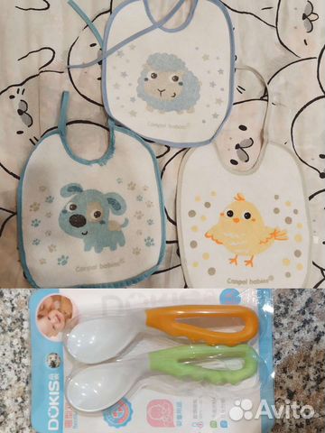 Ложки и нагрудники для кормления