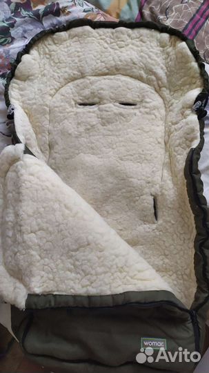 Конверт зимний из овчины в коляску