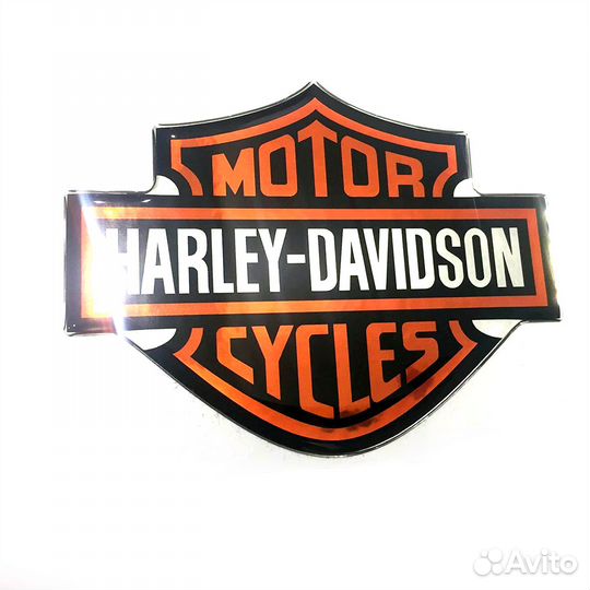 Харлей и Дэвидсон, 3D автонаклейка. Alstickers