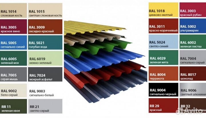Проф лист.Кровля