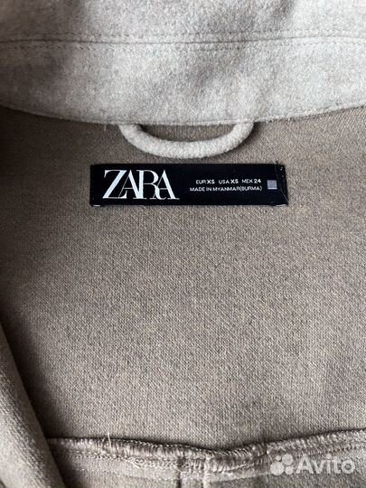 Утепленная рубашка zara размер xs