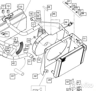 Вентилятор радиатора BRP Ski-Doo Lynx 605155907