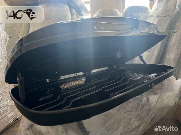 Автобокс 460л черный глянец (полное оснащение)