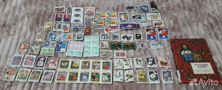 Почтовые Марки Почта СССР Цветы Спорт 1959 - 1985