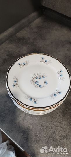 Bernadotte Набор обеденных тарелок Отводка золото