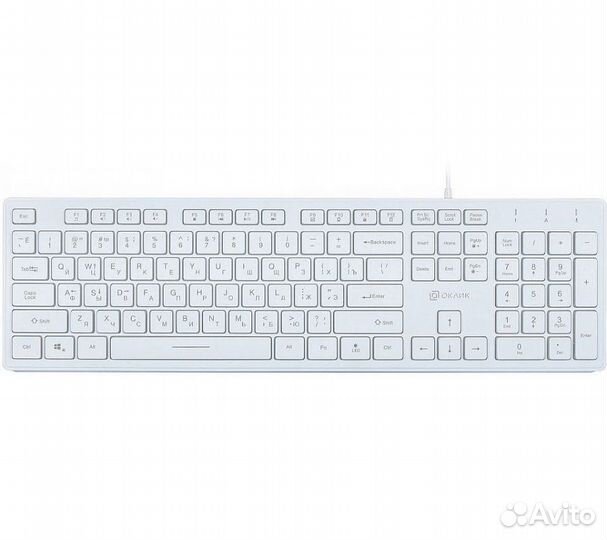 Клавиатура Оклик 550ML белый