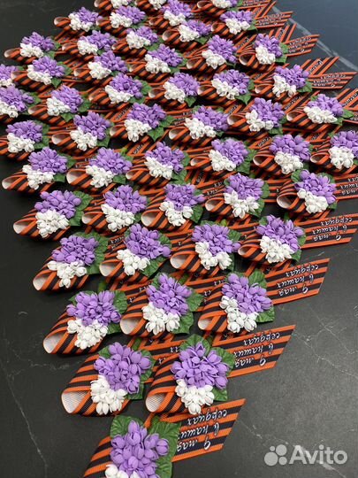 Георгиевская лента брошь 9 мая