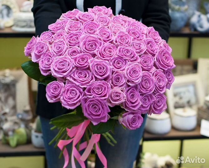 Букет из 51 розы, доставка цветов и букетов, роз