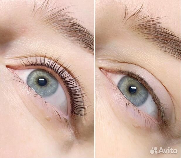 Ламинирование ресниц+ботокс, моделирование бровей