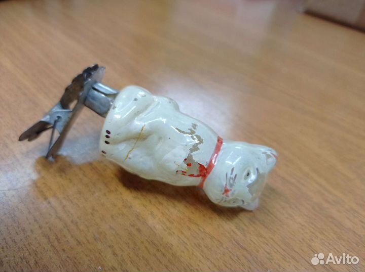 Кот, ёлочная игрушка на прищепке