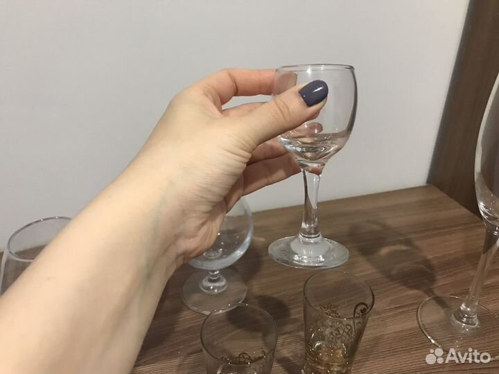 Бокалы фужеры рюмки