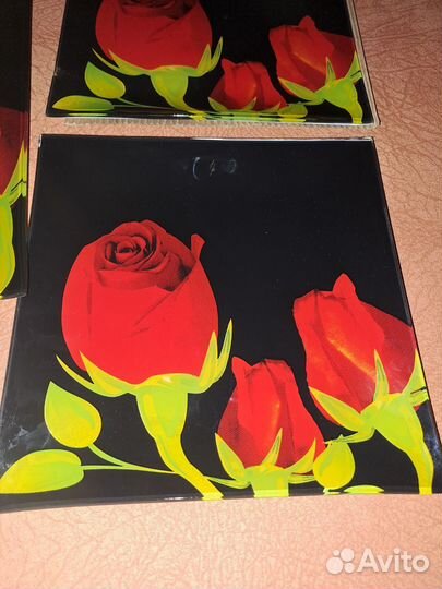 Набор квадратных тарелок 7 предметов новый