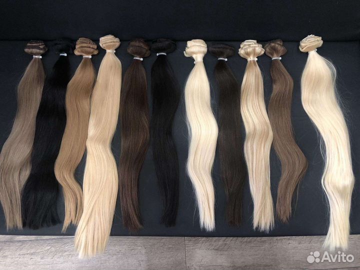 Волосы на заколках (клипсах)