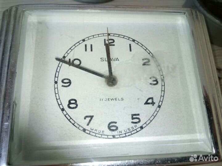 Настольные, часы Слава. На запчасти
