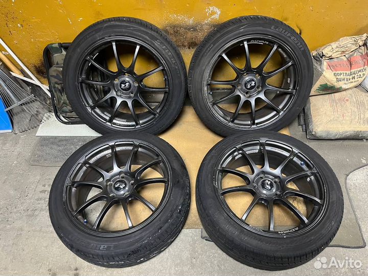Диски Advan Racing RZ R18 5X112 оригинал + резина