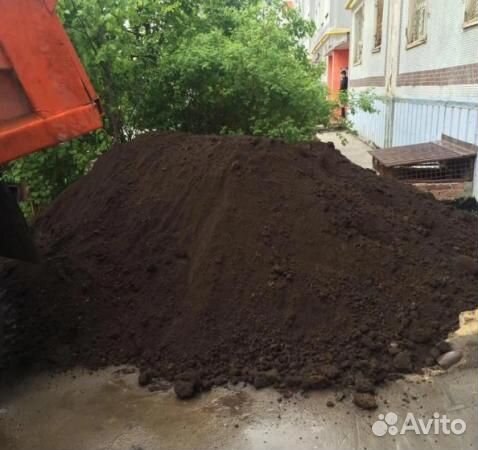 Чернозём, плодородный грунт, перегной, подсыпка