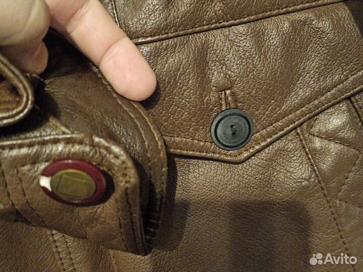 Кожаная куртка мужская 50 52