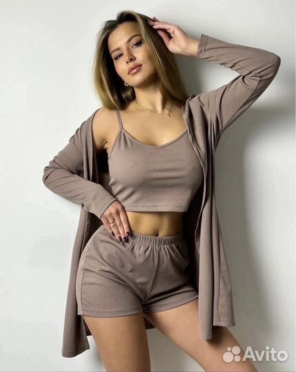 Пижама с халатом